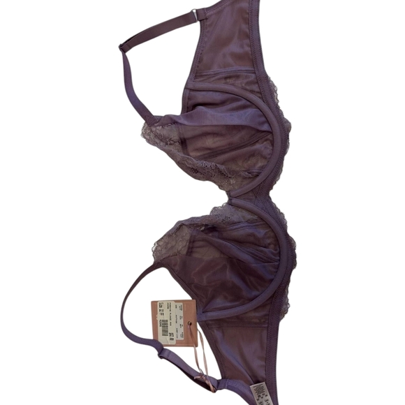 Panache NWT Plunge Ava Dusky Lilac Lace Bra Size 32F - Picture 3 of 6